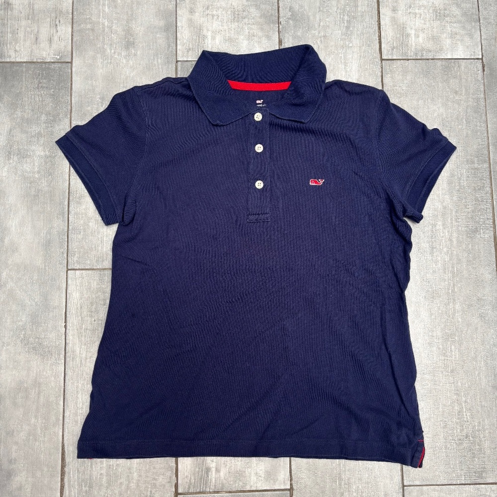 Vineyard Vines XS Men's Golf Polo Red Whale Logo